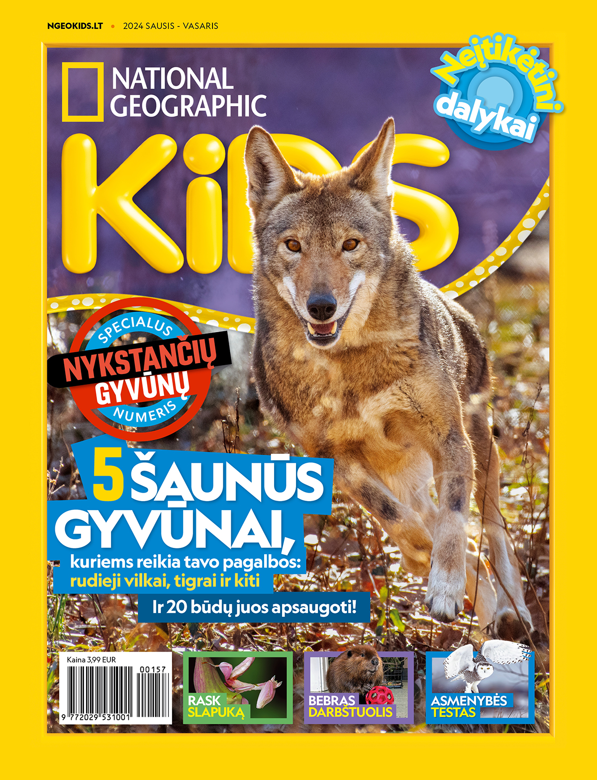 新品 National Geographic Kids 1 / ORT 6-9 National Geographic Kids, 2024, Nr. 1 | ELVIS