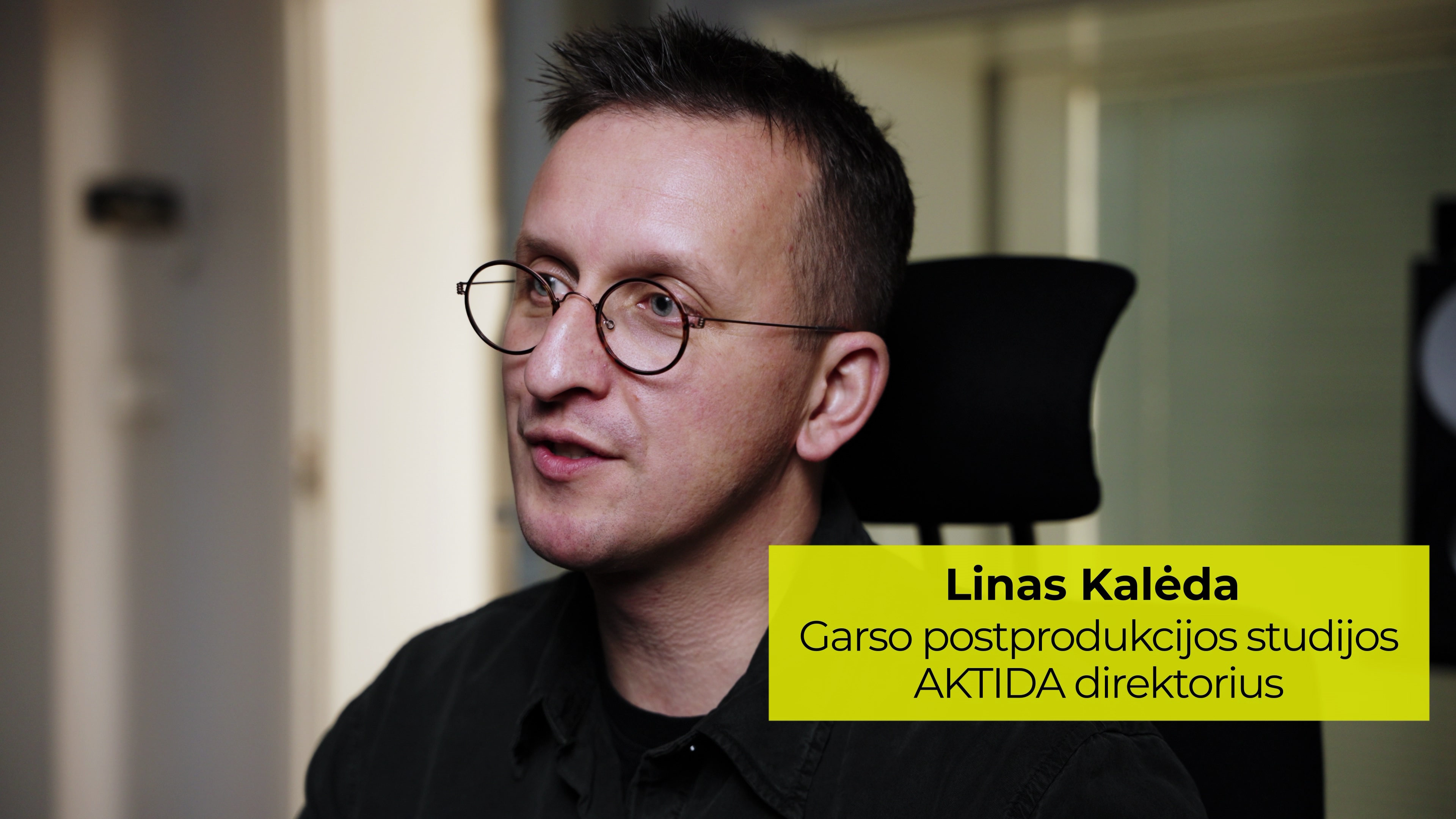 Garso postprodukcijos įmonės „Aktida“ direktorius Linas Kalėda
Nuotraukos autorius: Mindaugas Drigotas